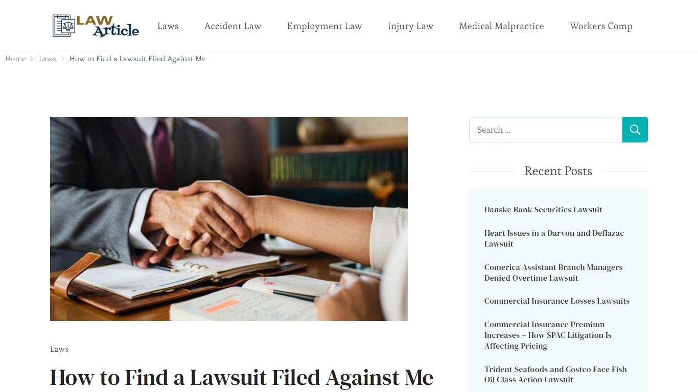 How to Find a Lawsuit Filed Against Me - Law Article